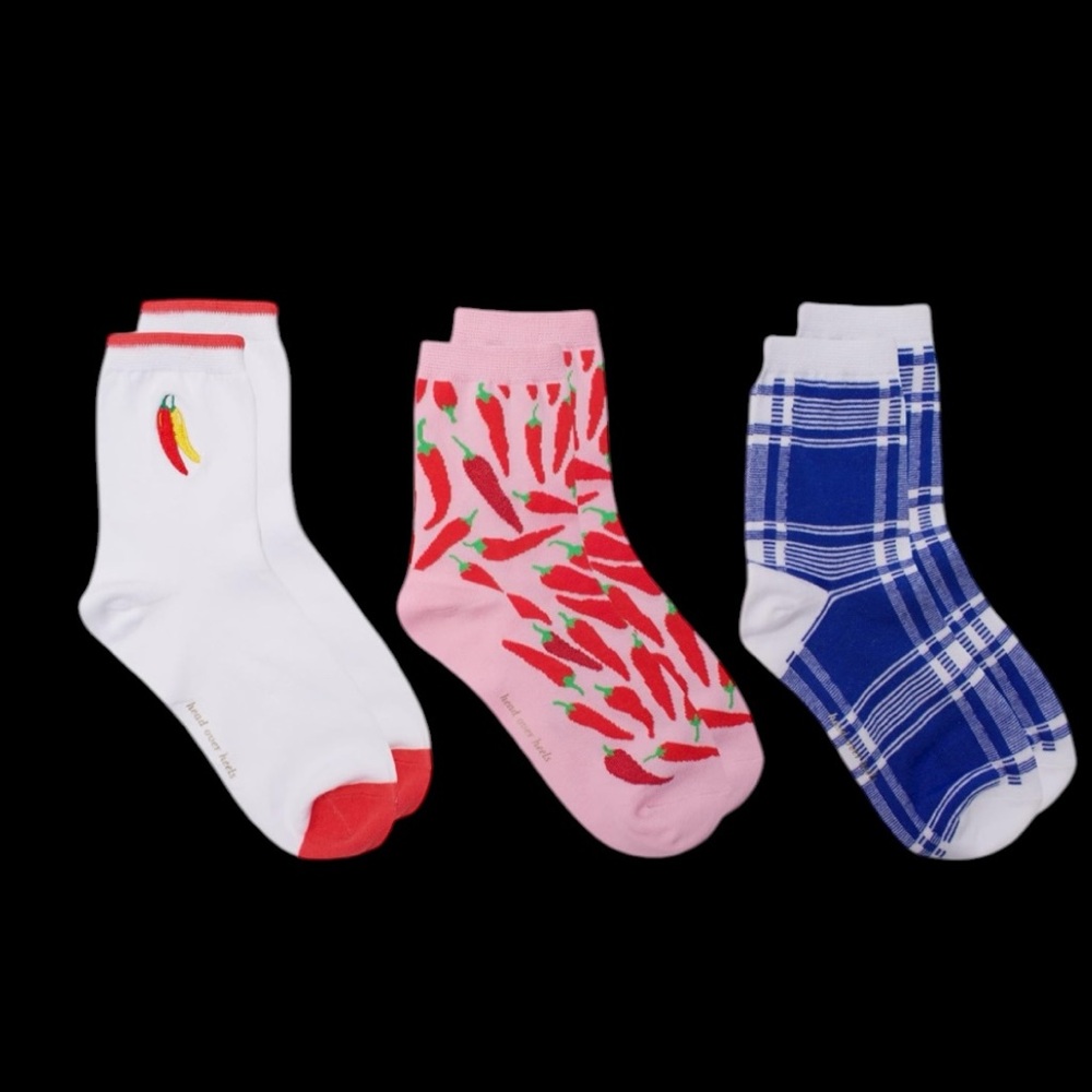Kate Spade Peppers Shortie Crew Socks, NWT - Picture 2 of 4